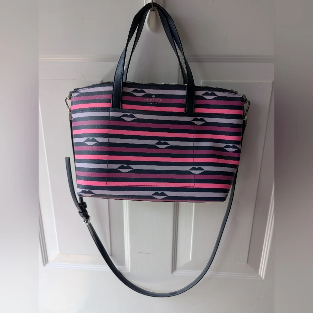 Kate Spade Patrice Lips Satchel/Shoulder Bag
